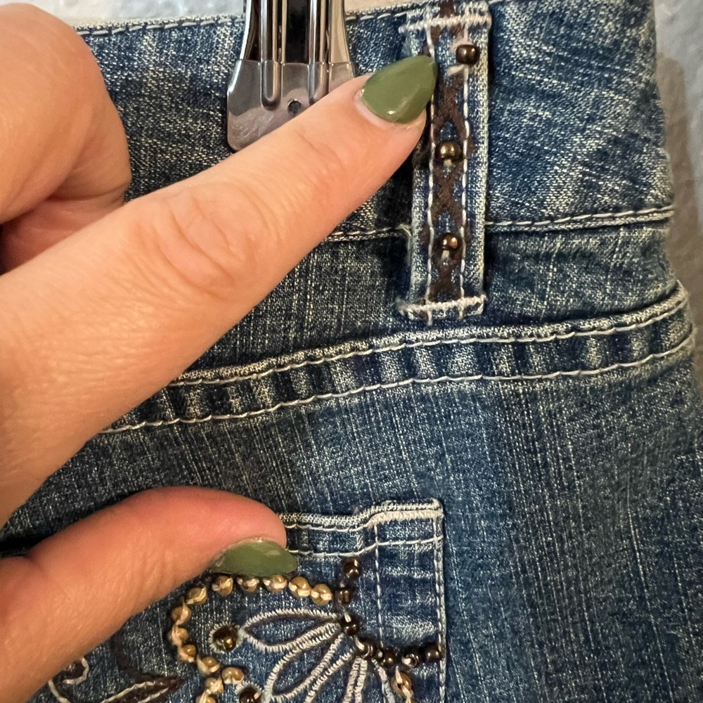 Western Style & Co Blue Straight Leg Mom Jeans Classic Fit - Picture 8 of 8